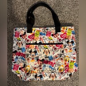 Disney Multicolor Mickey Mouse Graphic Tote Bag